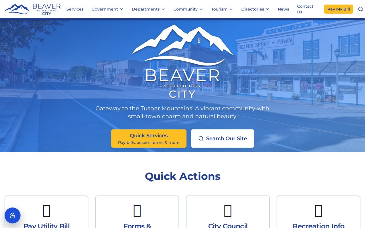Beaver court docket context on the official Beaver City home page